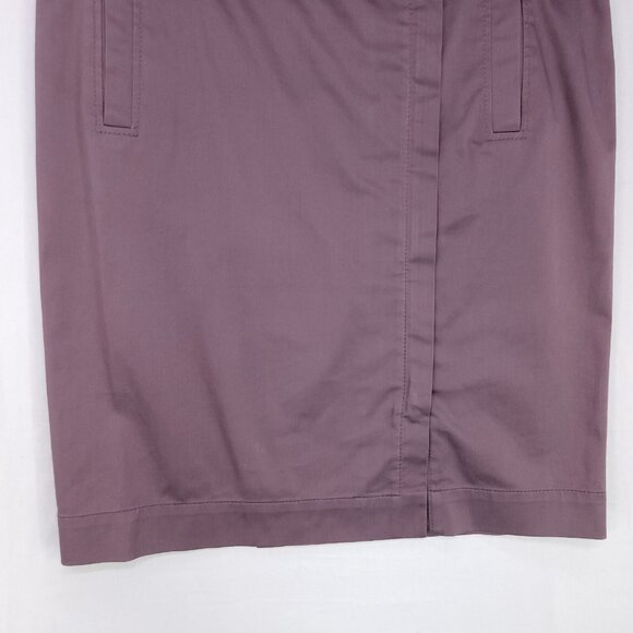 Hugo Boss Wrap Pencil Skirt Womens 6 Purple Pockets Professional Career - Picture 7 of 13